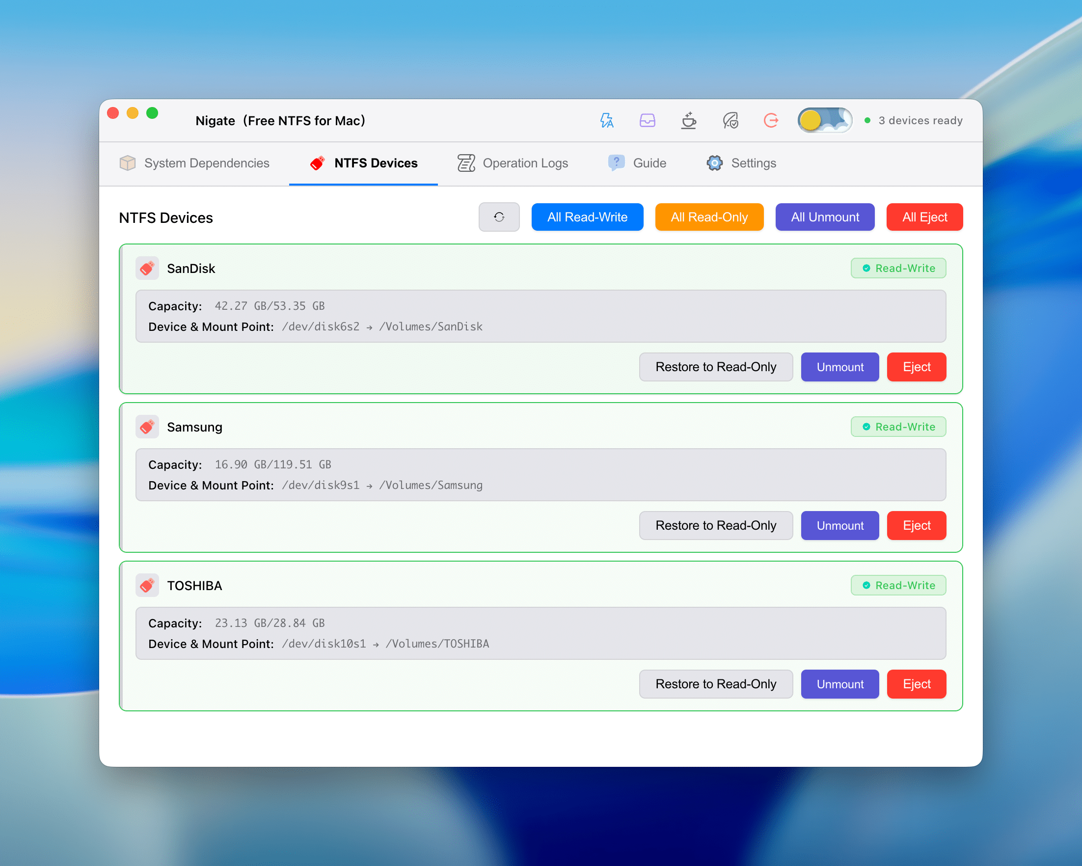 Main Interface